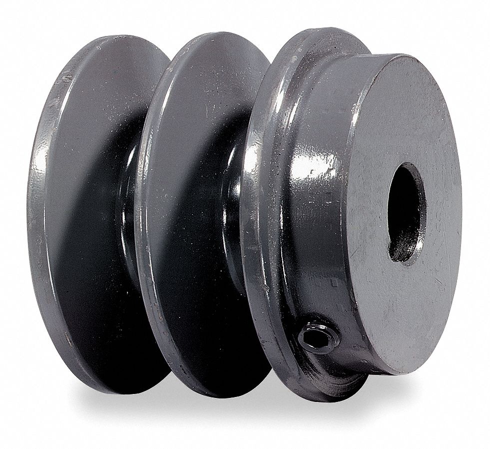 GRAINGER APPROVED VBelt Pulley, 5/8"Fixed, 2.95"OD, CastIron 3X388
