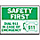 Safety Label,Information,3-1/2 In. H,PK5