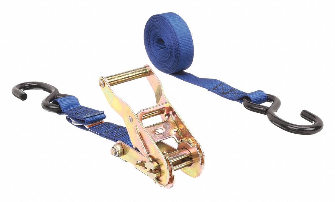 LIFTALL Motorcycle Tie Down Strap, 1 ft.L x 1"W, 700 lb. Load Limit