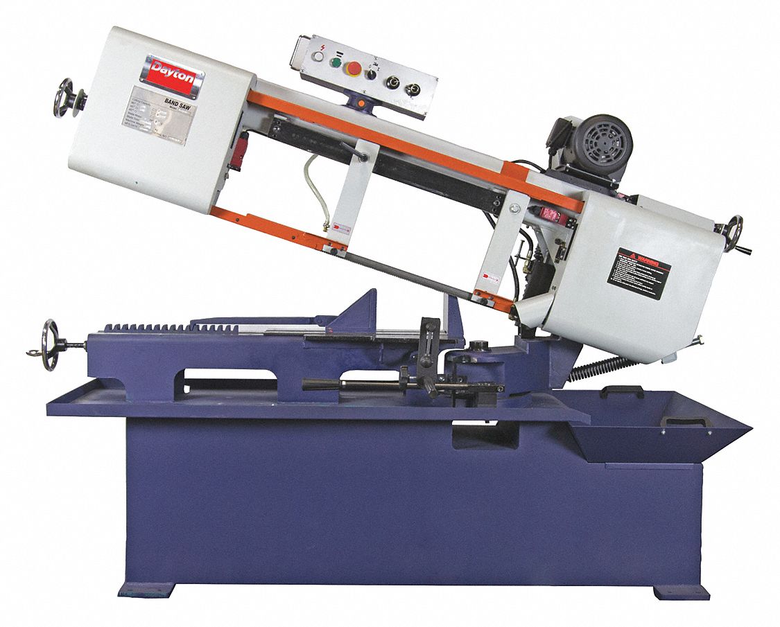 DAYTON 2 HP Horizontal Band Saw, Voltage 220, Max. Blade Length 1581