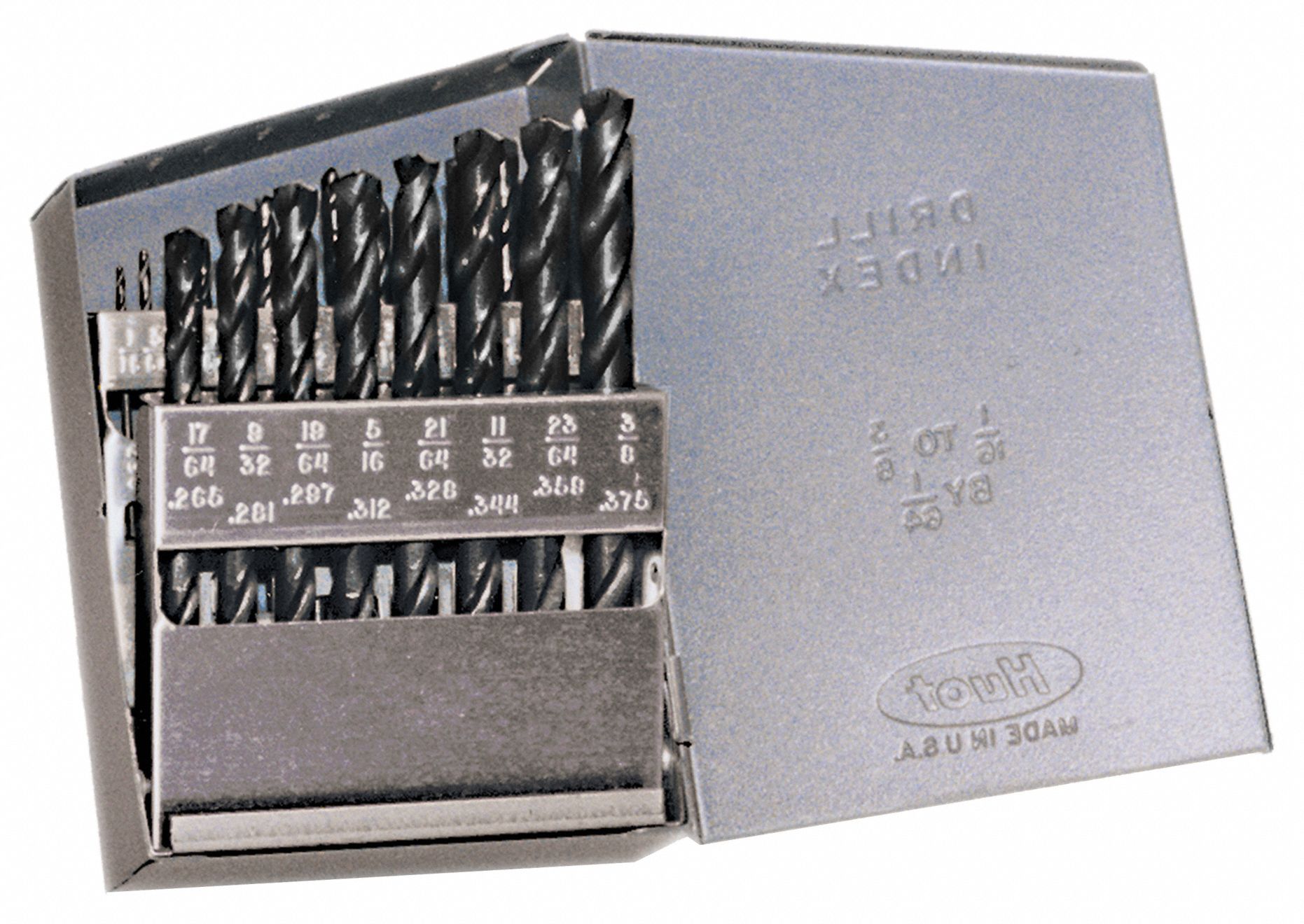 WESTWARD Jobber Drill Bit Set, Number of Drill Bits 21, Drill Bit Point