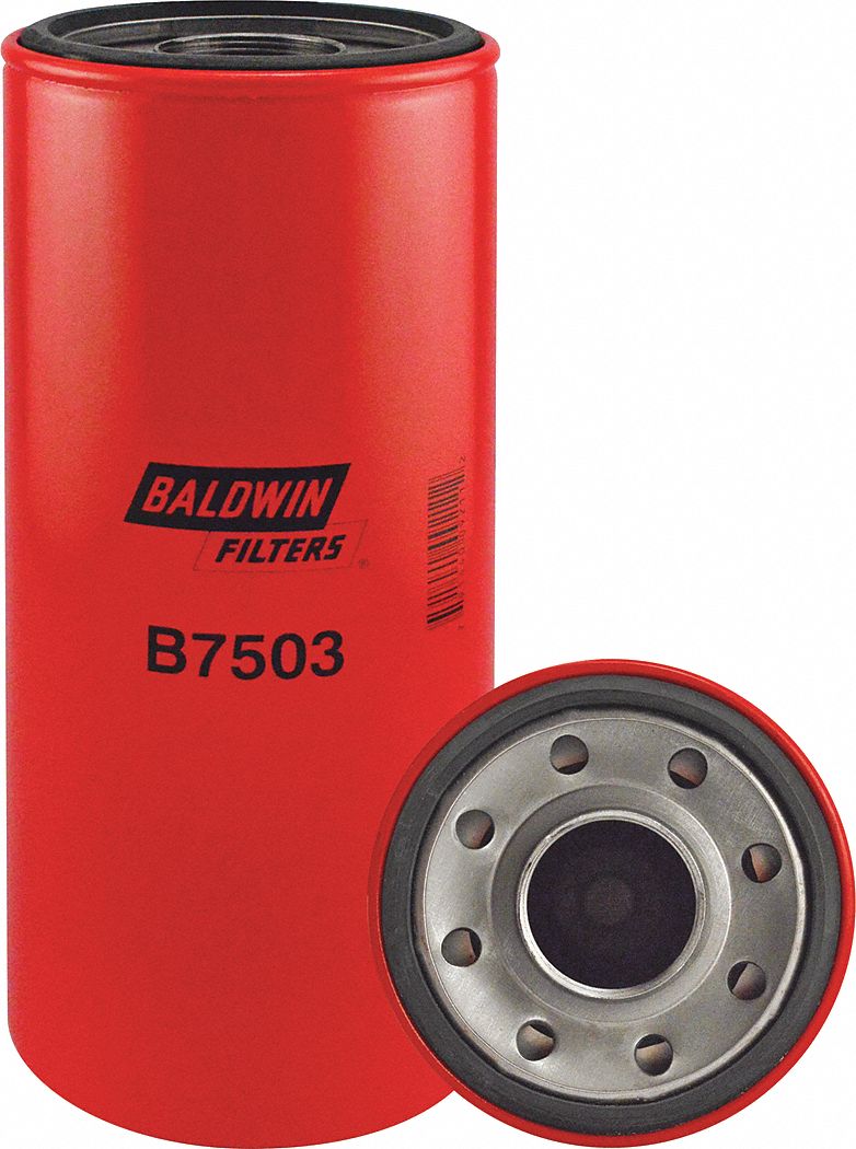 BALDWIN FILTERS SpinOn Oil Filter, Length 451/64", Outside Dia. 49