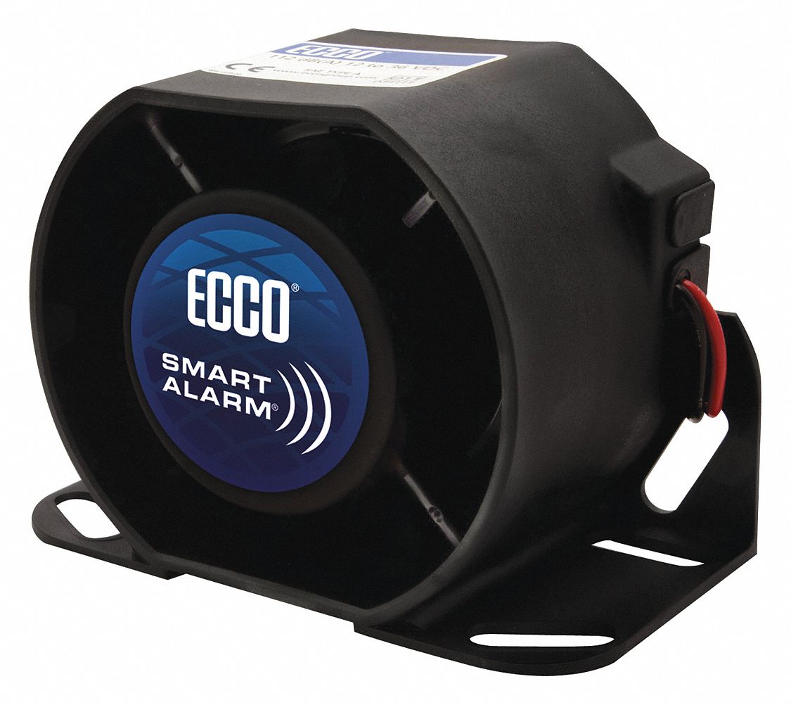 SMART ALARM Back Up Alarm, 82 to 107dB, 12 to 24VDC Voltage, 0.5A