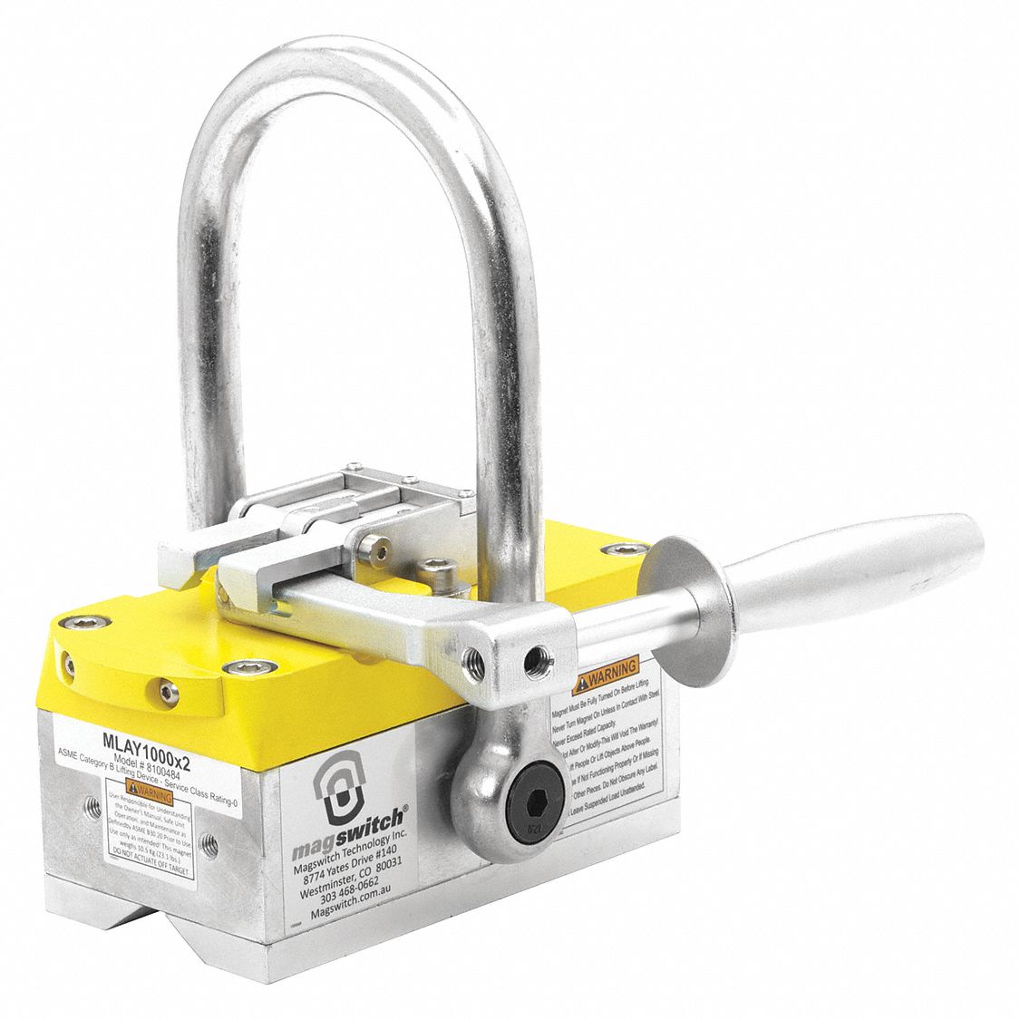 MAGSWITCH Lifting 2000 lb. Max. Pull, Steel 406T618100484
