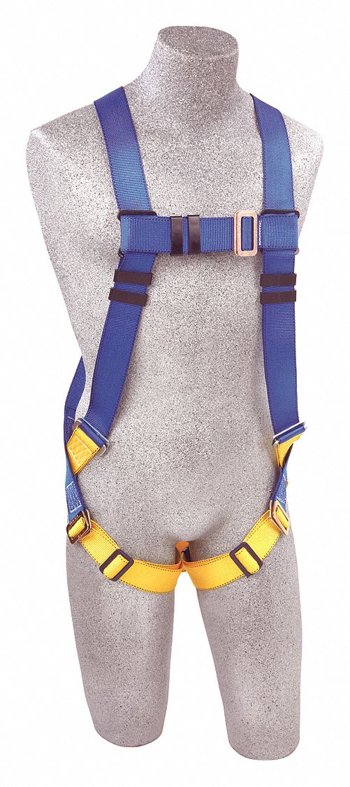 3M PROTECTA Full Body Harness, 310 Lb, Blue - XL - 40D302|AB17530XL ...