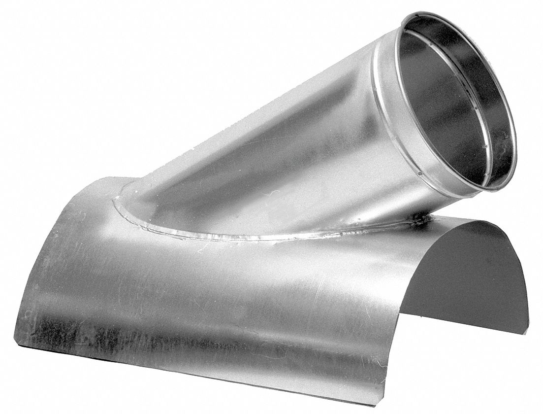 NORDFAB Galvanized Steel InCut, 6 in x 4 in Duct Fitting Diameter, 10
