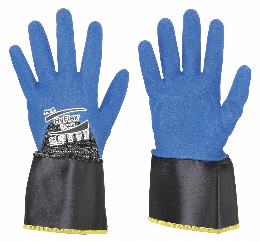 ANSELL CutResistant Gloves, 8, A2 ANSI/ISEA Cut Level, 3/4 Dip