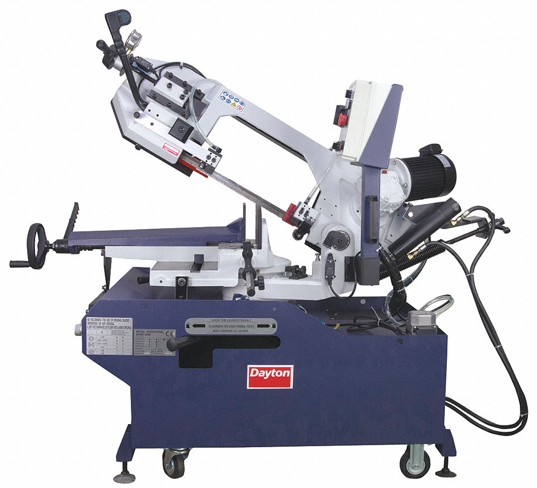 DAYTON 1-1/2 HP Horizontal Band Saw, Voltage: 220, Max. Blade Length
