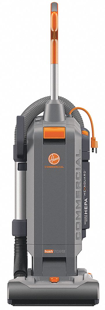 HOOVER Upright Vacuum, Disposable Bag, 13" Cleaning Path Width, 152 cfm
