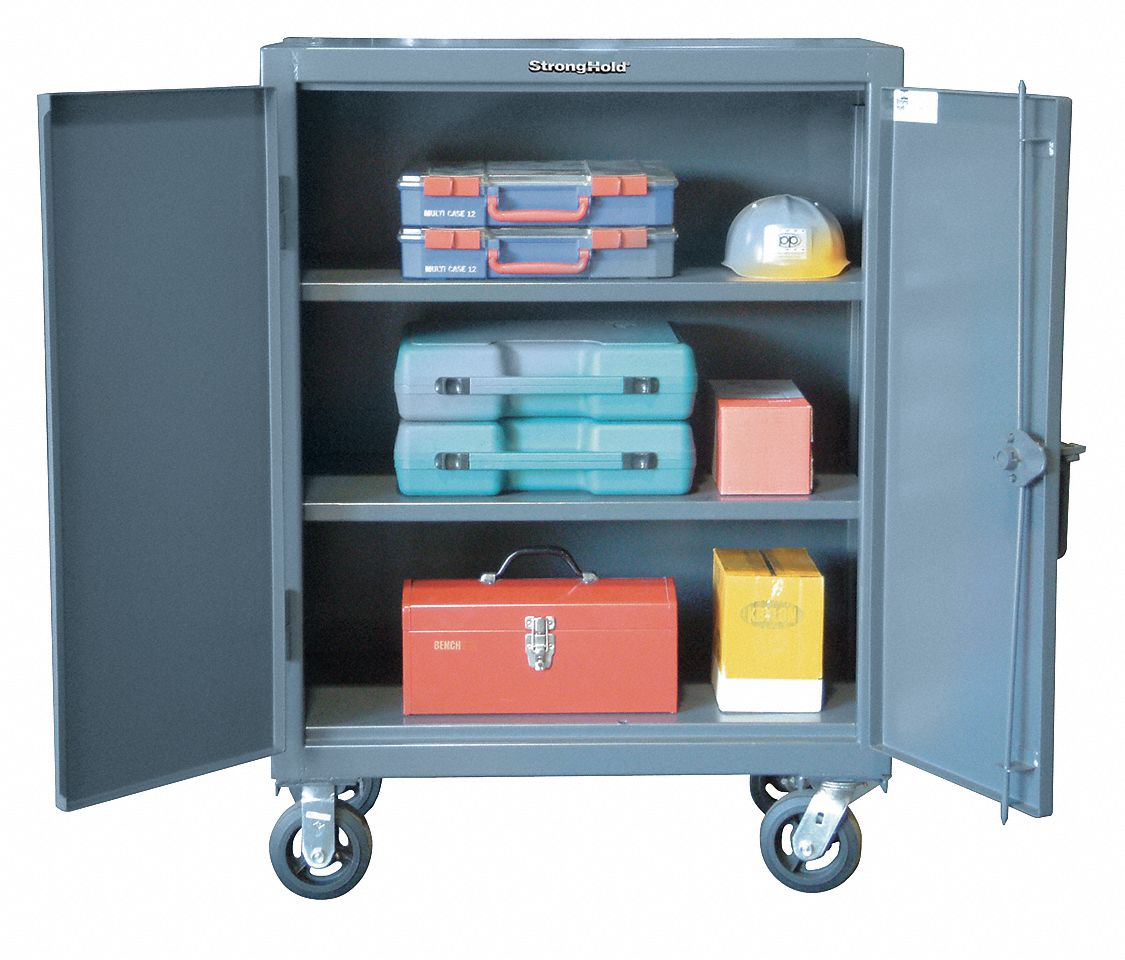 Strong Hold Heavy Duty Storage Cabinet Dark Gray In H X In W X