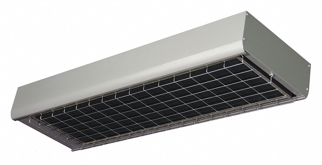 FOSTORIA Electric Infrared Heater, 9500W, Recessed, Semi Recessed