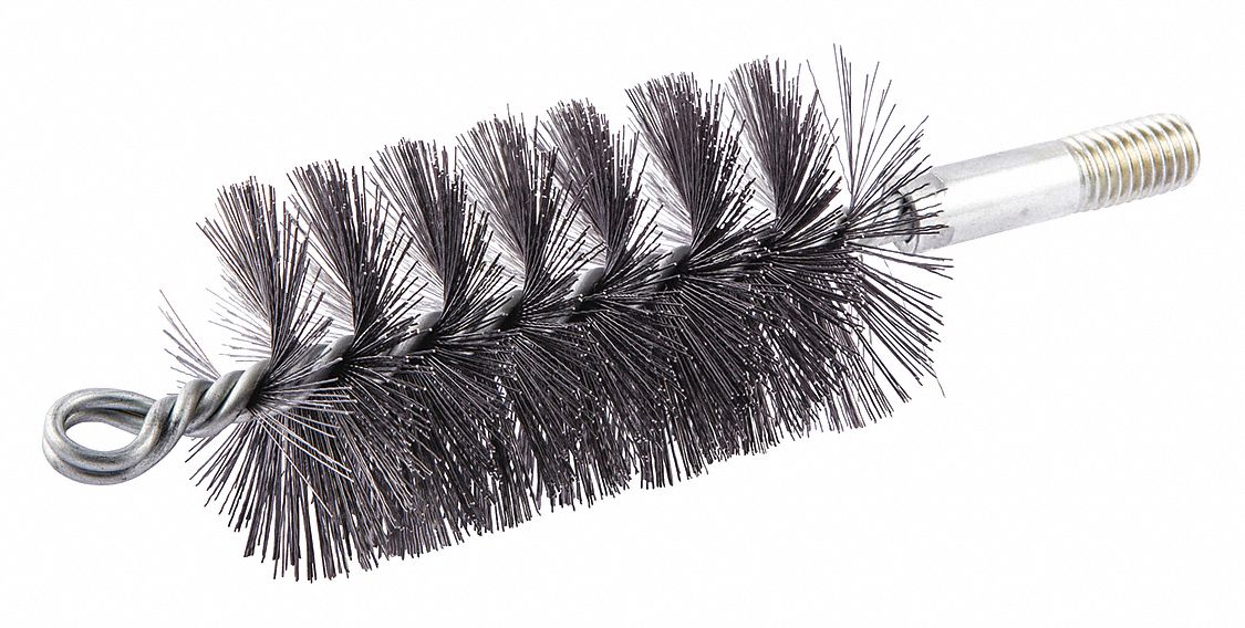 NORTON 2.25 in Power Spiral Brush, Double Shank, 1/2 in Brush, 7 5/16