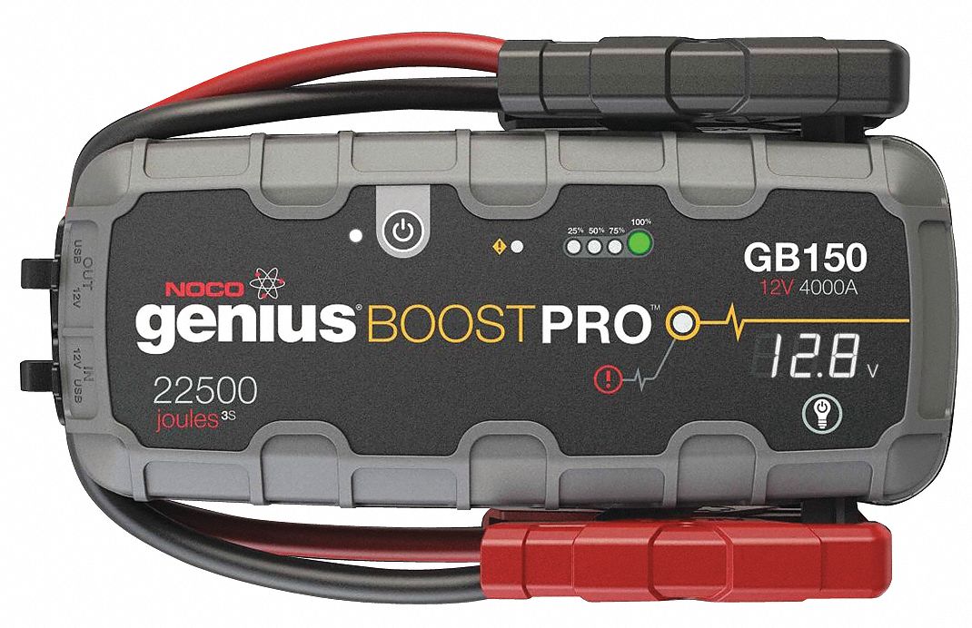 NOCO Automatic/Manual, Portable Power Pack, For Battery Voltage 12