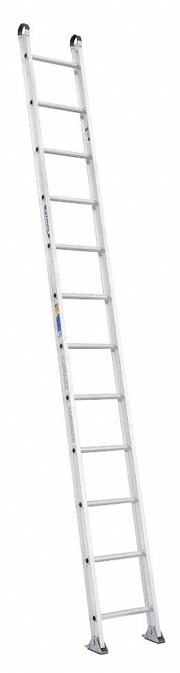 WERNER 3 In Overall Ht Aluminum Straight Ladder 41D310 512 1