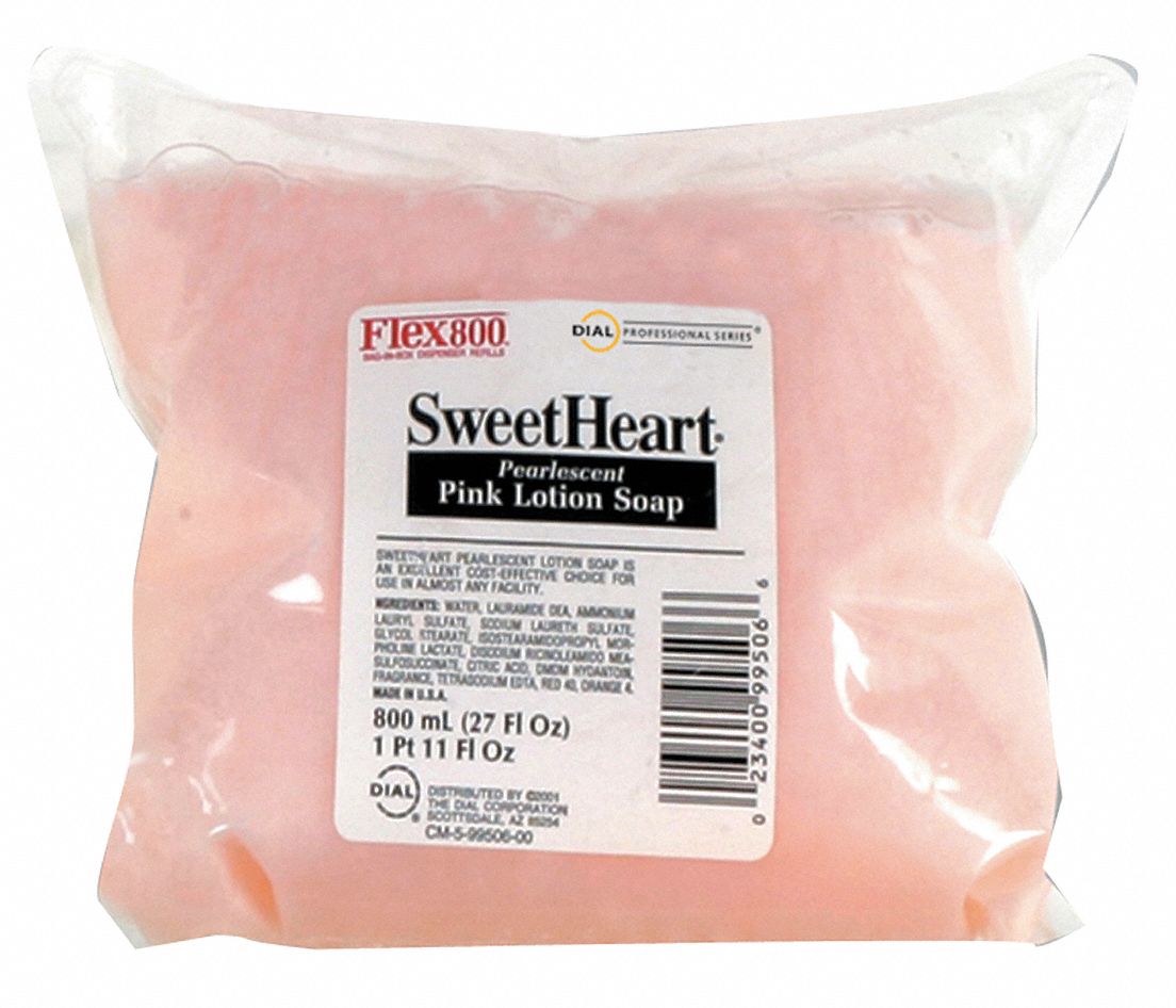 DIAL Unscented Liquid Hand Soap, 800mL Cartridge, Dial, 12 PK 41D370