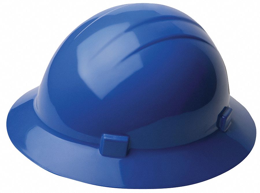 ERB SAFETY Hard Hat, Type 1, Class E, Ratchet, Blue 41N89519226