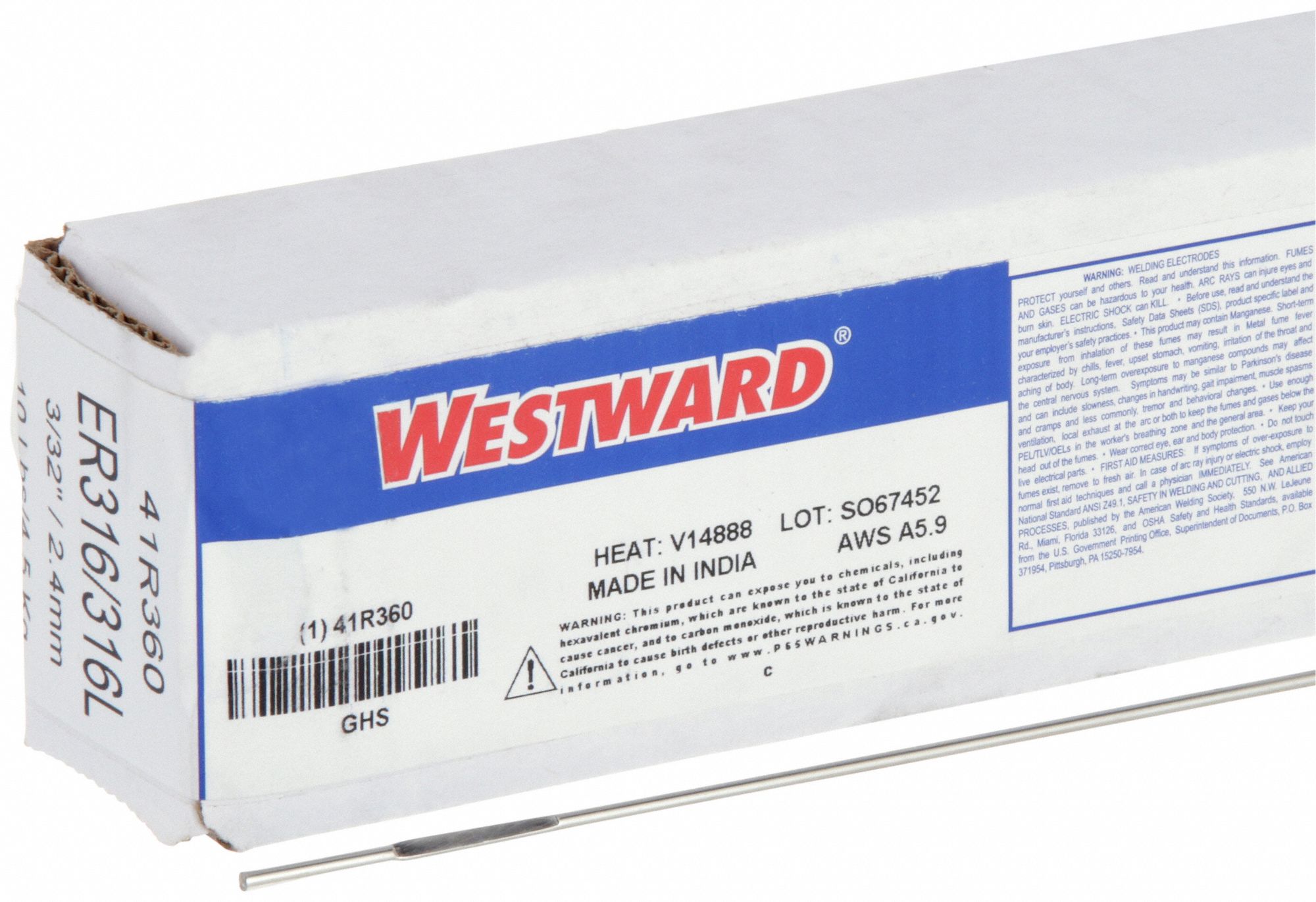 Westward Stainless Steel Er L Tig Welding Rod R R