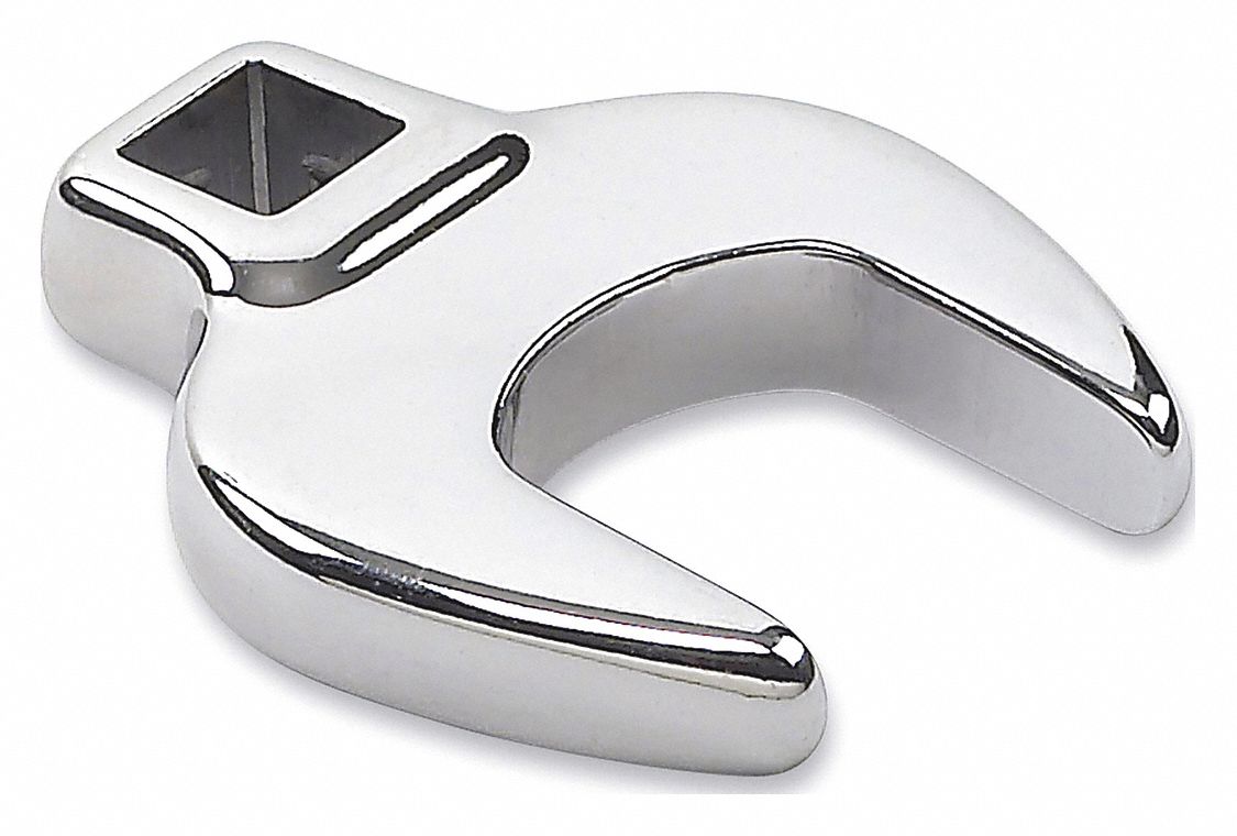 GEARWRENCH Drive Crowfoot Wrench,3/8in,16mm, Alloy Steel, Chrome, 3/8