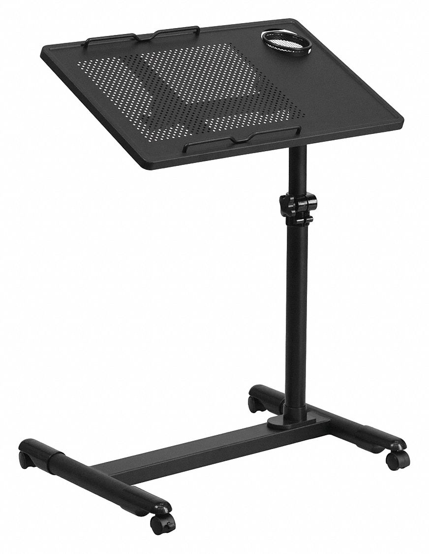 FLASH FURNITURE Adjustable Desk, Overall 221/2" W 420G77NANJG06B