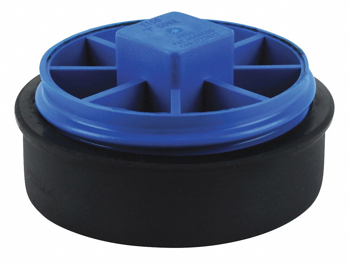 SAFETSEAL 4 in Mechanical Test Plug, Rubber 420H68MTP402 Grainger