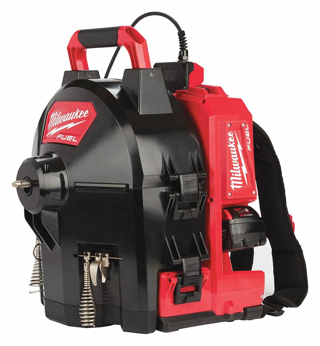 MILWAUKEE Drain Gun Kit, 18.0V, 100 ft. Max. Run 422W092775B211