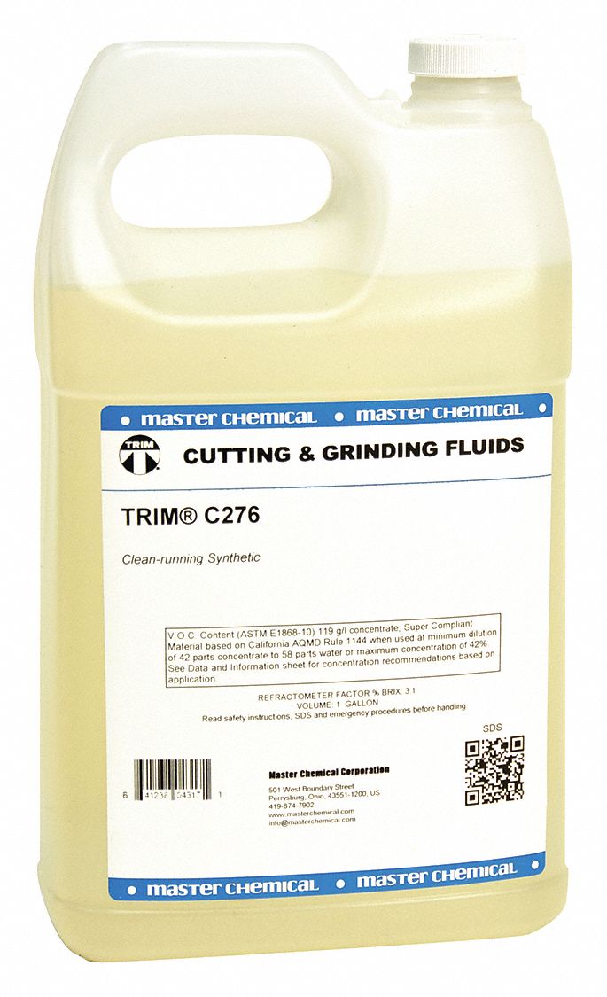 TRIM Liquid, Cutting and Grinding Fluid, Water Based, 1 gal., Jug