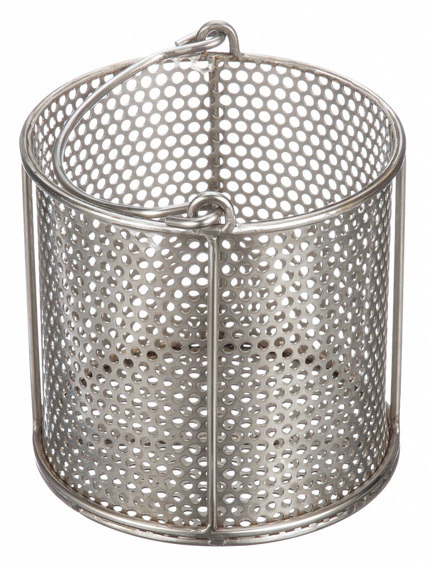 MARLIN STEEL WIRE PRODUCTS Parts Washing Basket, Round, Basket Height 7