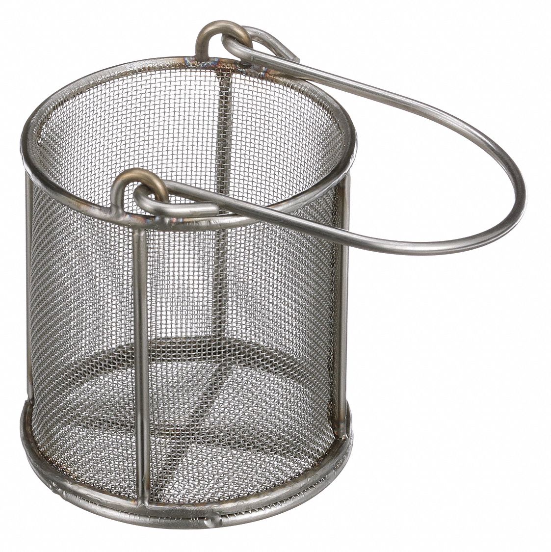 MARLIN STEEL WIRE PRODUCTS Basket, Stainless Steel, 3 Height (In
