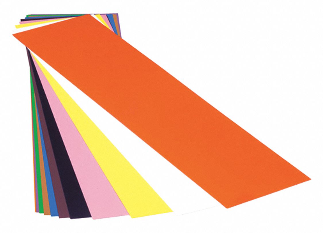 PRECISION BRAND PVC Shim Stock Sheet, Grade, 0.0250" Thickness, ±5