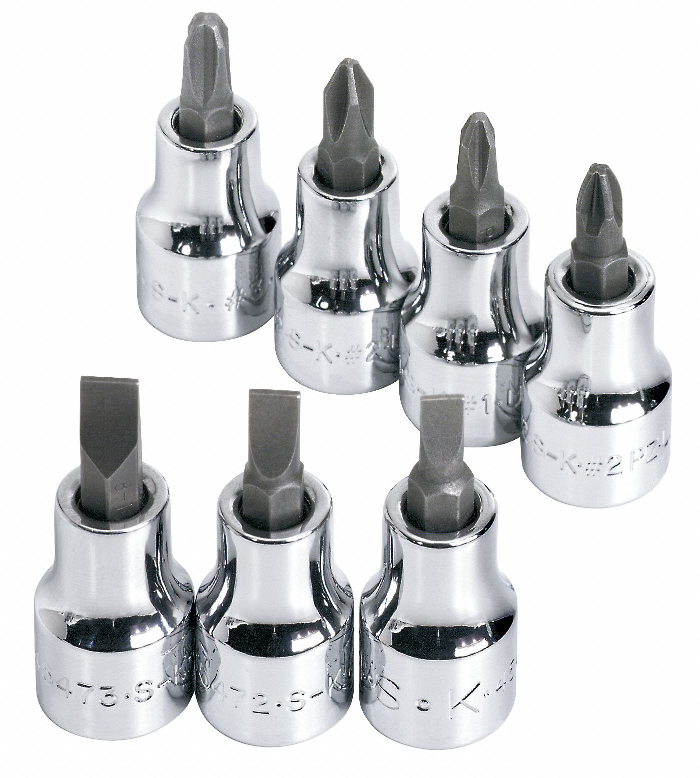 Sk Professional Tools Socket Bit Set Tip Size 2 4 5 6 P1 P2