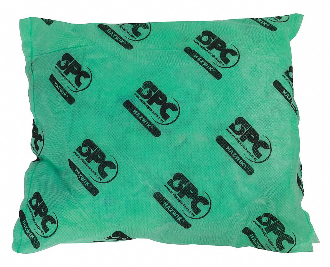 Polypropylene Absorbent Pillow, Fluids Absorbed: Chemical / Hazmat, 18