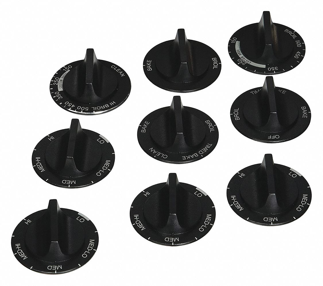 WHIRLPOOL Range, Stove and Oven Control Knob, Fits Brand Whirlpool 42XC26814362 Grainger