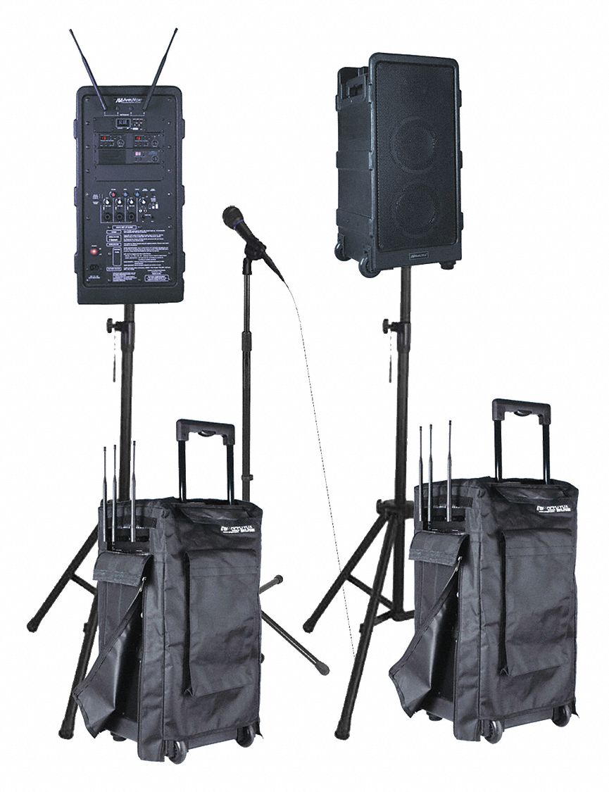 AMPLIVOX Portable Public Address System 436L97B9253 Grainger