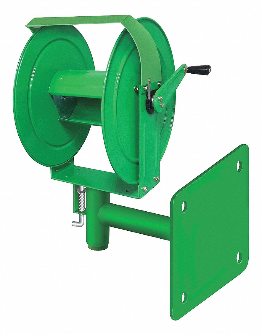 SPEEDAIRE 100 ft. Hand Crank Hose Reel, 3/8" Hose Inside Dia. 437J35