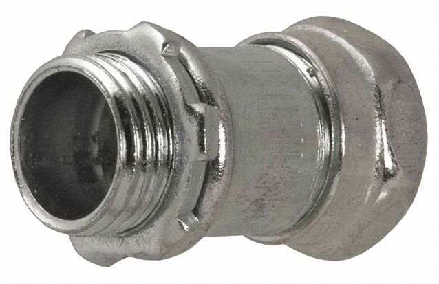 Steel 1 2 In Trade Size Compression Conduit Connector 43GX80 2902