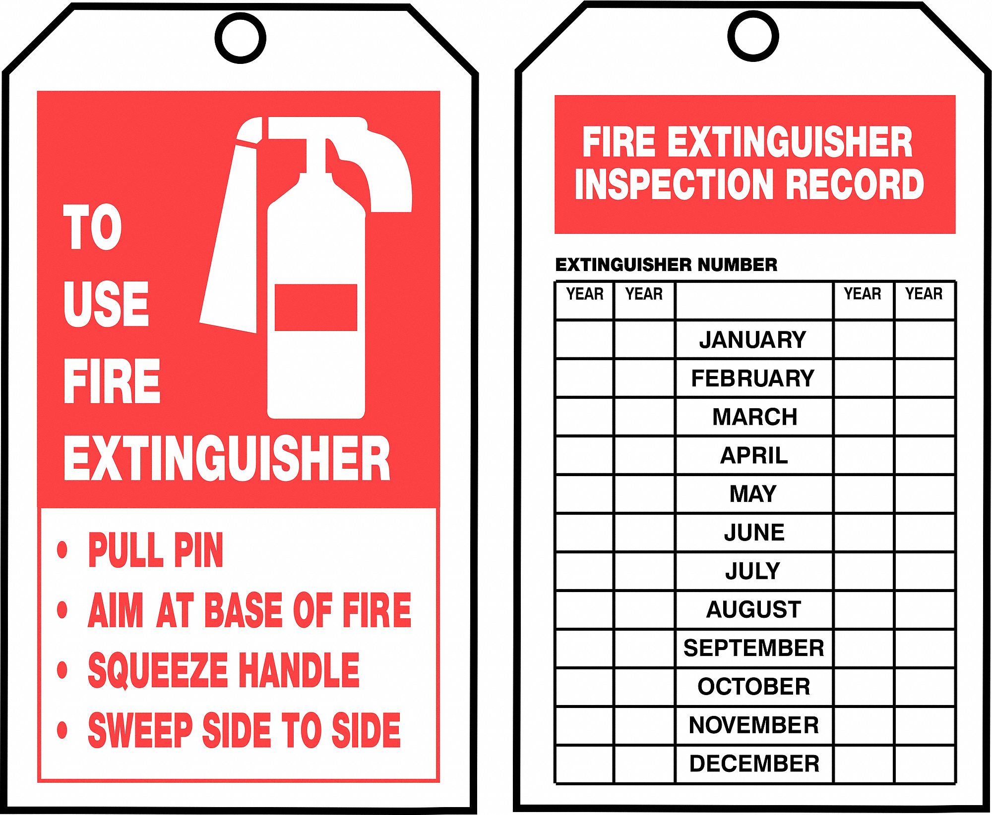 Fire Extinguisher Tags Printable Free Free Printable Templates