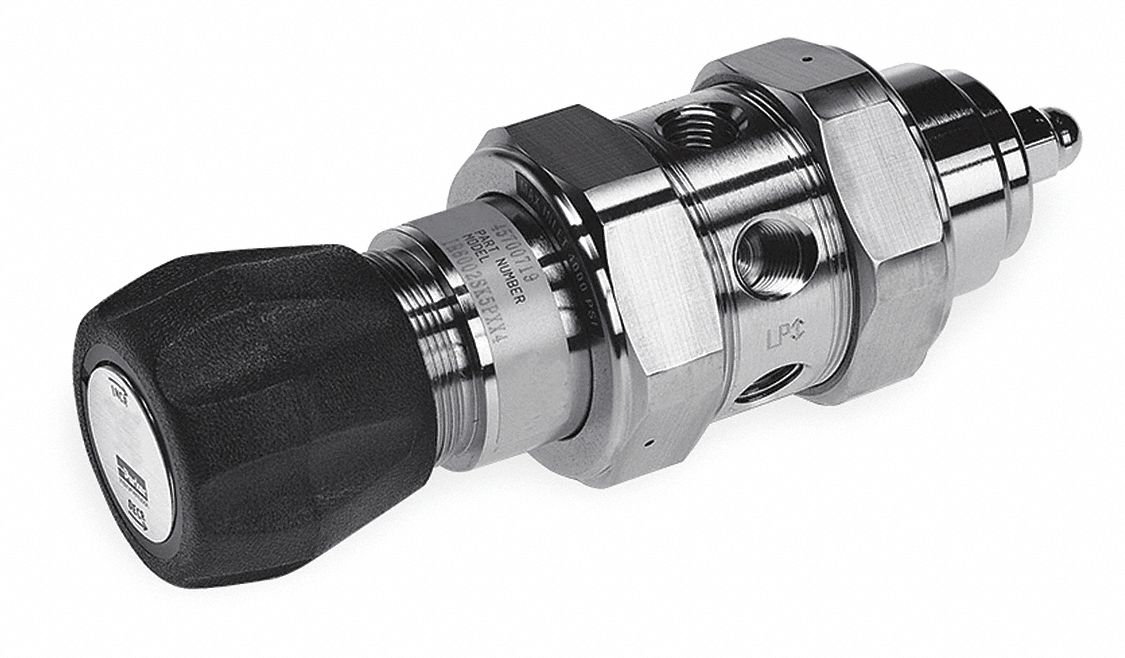 PARKER Pressure Regulator, Stainless Steel, 0 to 10 psi 442F23