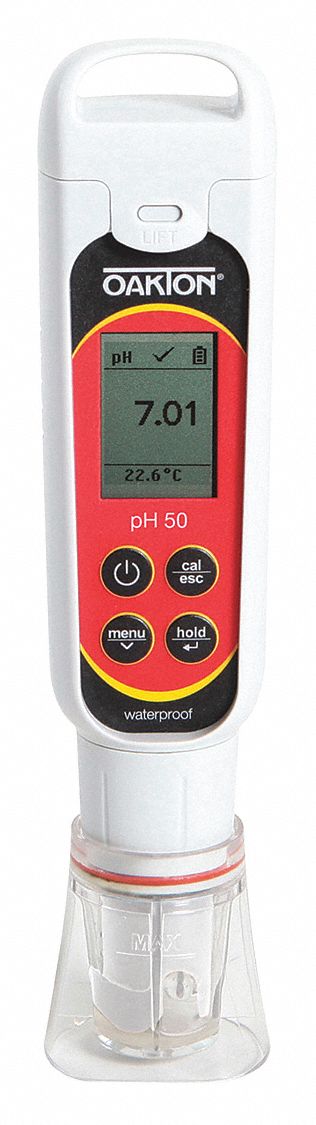 OAKTON PH Meter LCD Automatic Temperature 443Z78 35634 15 Grainger