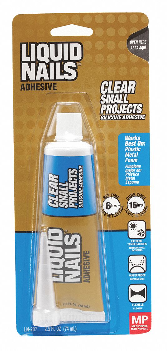 liquid nails adhesive clear grainger tube