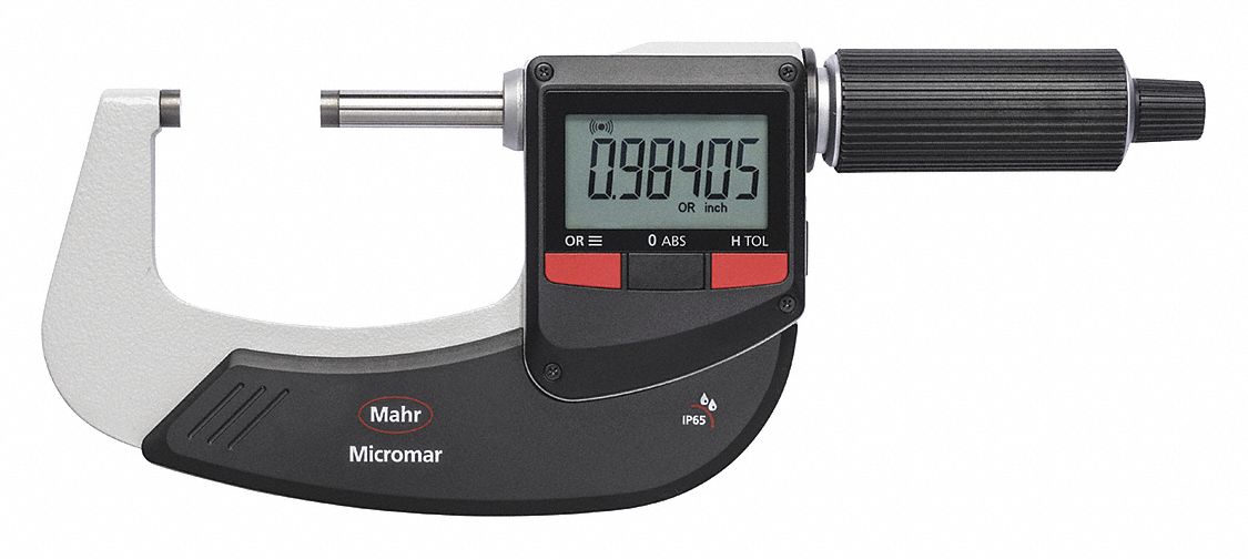 MAHR INC IP65 Digital Outside Micrometer Range 1 In To 2 In 25 Mm To