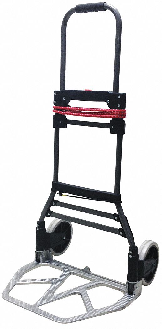 GRAINGER APPROVED Telescoping ThinProfile Folding Hand Truck, Load