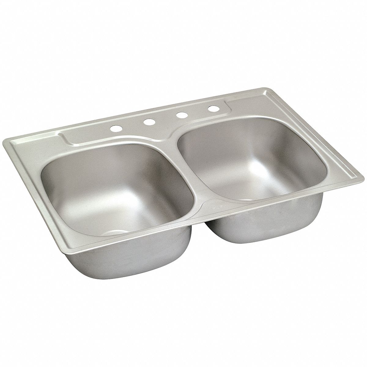 GRAINGER APPROVED 33" x 22" x 6" DropIn Sink with 211/2" x 151/2