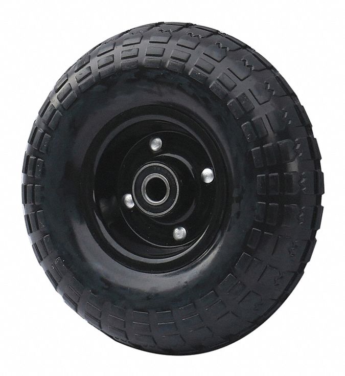 DAYTON Wheel, Solid Rubber, For Use With Grainger Item Number 1RKT2