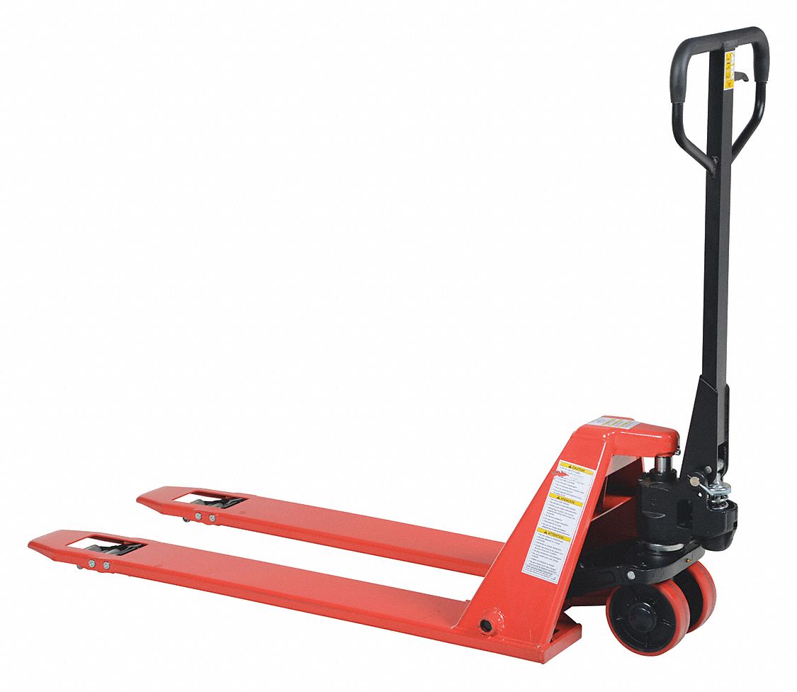 VESTIL Low-Profile Manual Pallet Jack, 2,200 lb Load Capacity, 60 in x