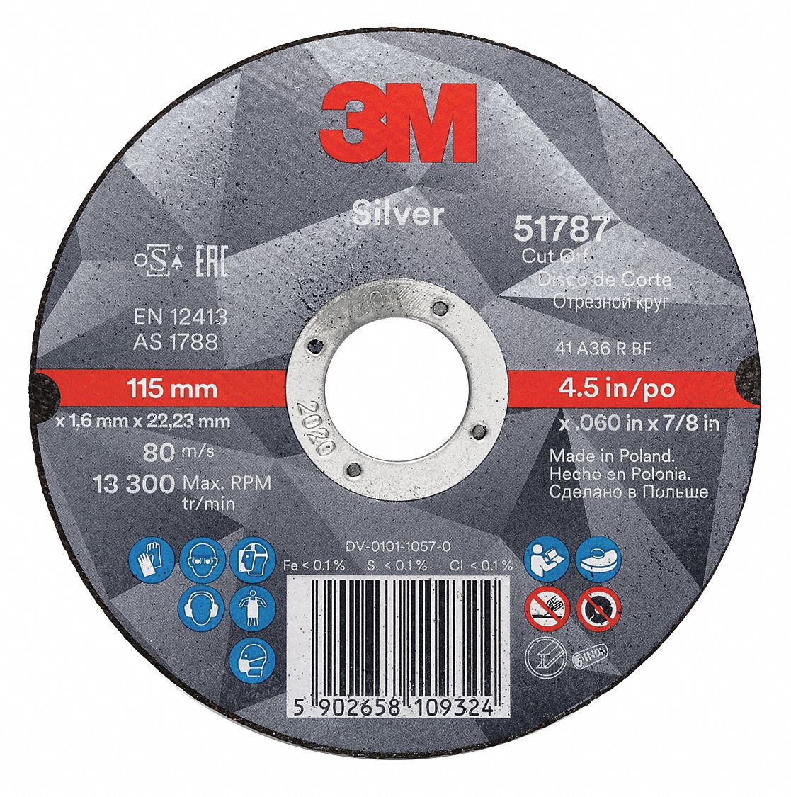 M Abrasive Cut Off Wheel In Abrasive Wheel Dia Ceramic Grain