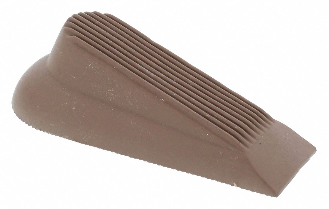 GRAINGER APPROVED Rubber, Door Stop, Rubber Finish, 1 1/2 in Projection