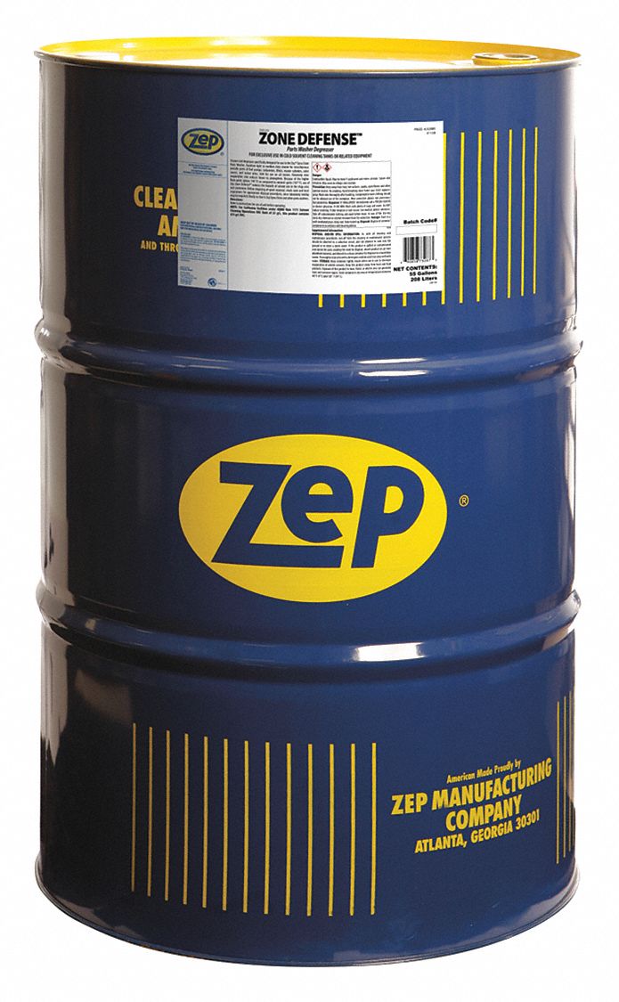 ZEP Parts Washer Cleaning Solution, Size 55 gal. 453D43J32885 Grainger