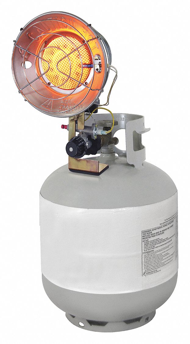 DYNAGLO Portable Gas TankTop Heater, 1 Head, Circle, Propane, 15,000
