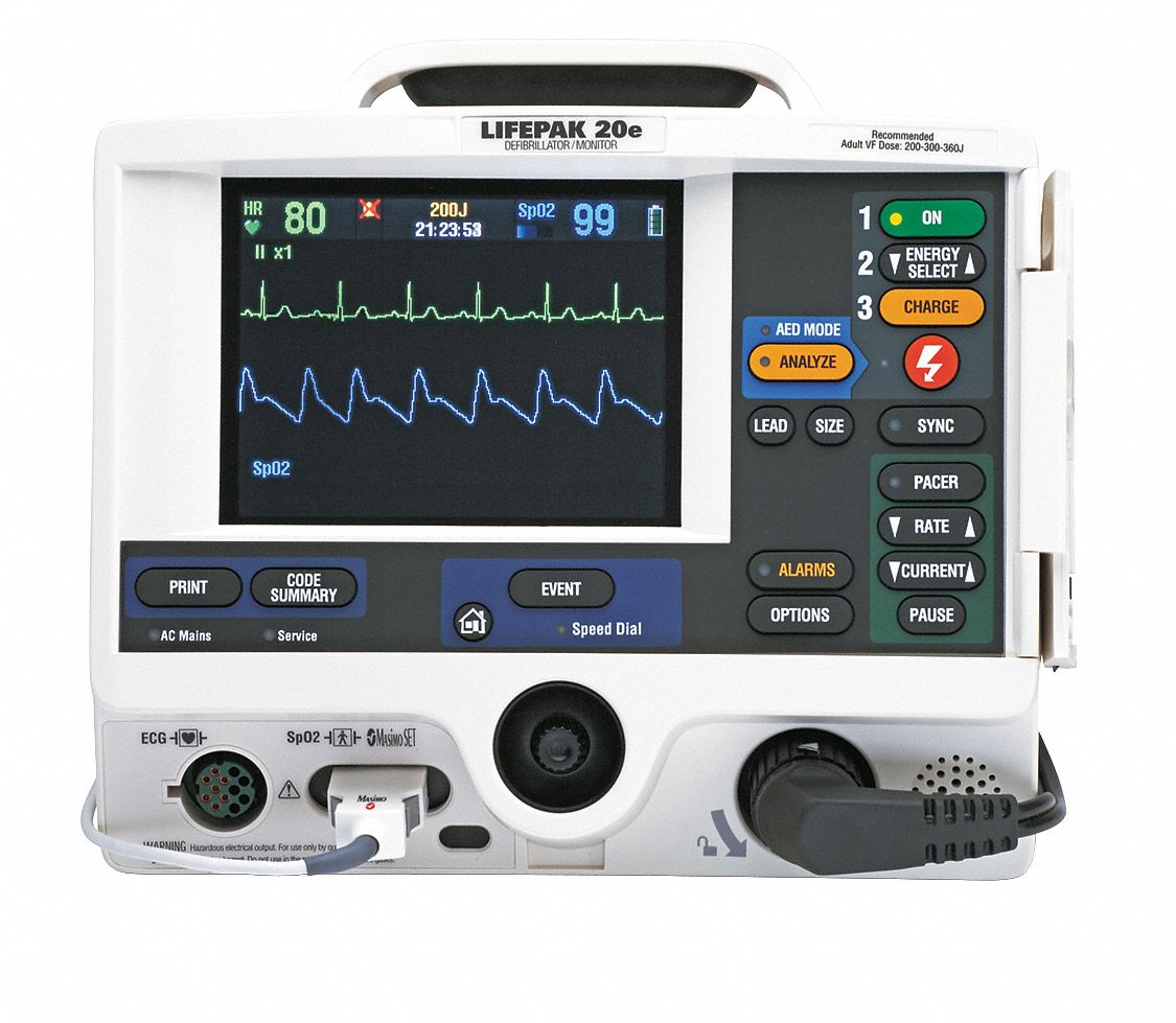 PHYSIO CONTROL Semi-Automatic with Manual Override ACLS Defibrillator