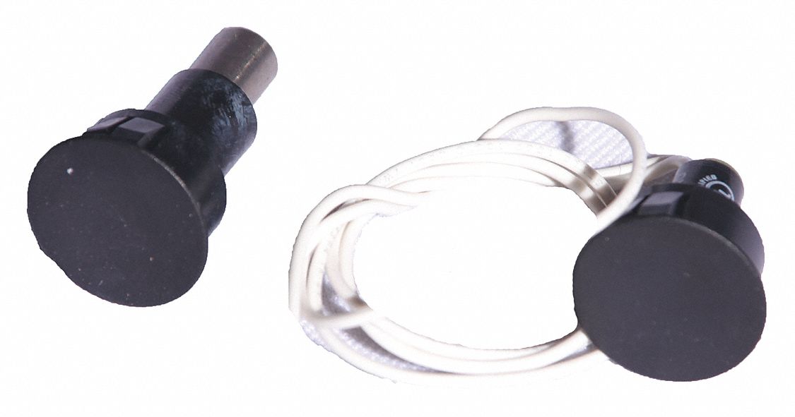 SECURITRON Door Position Switch, Black, Metal Doors 45CG37DPSMBK